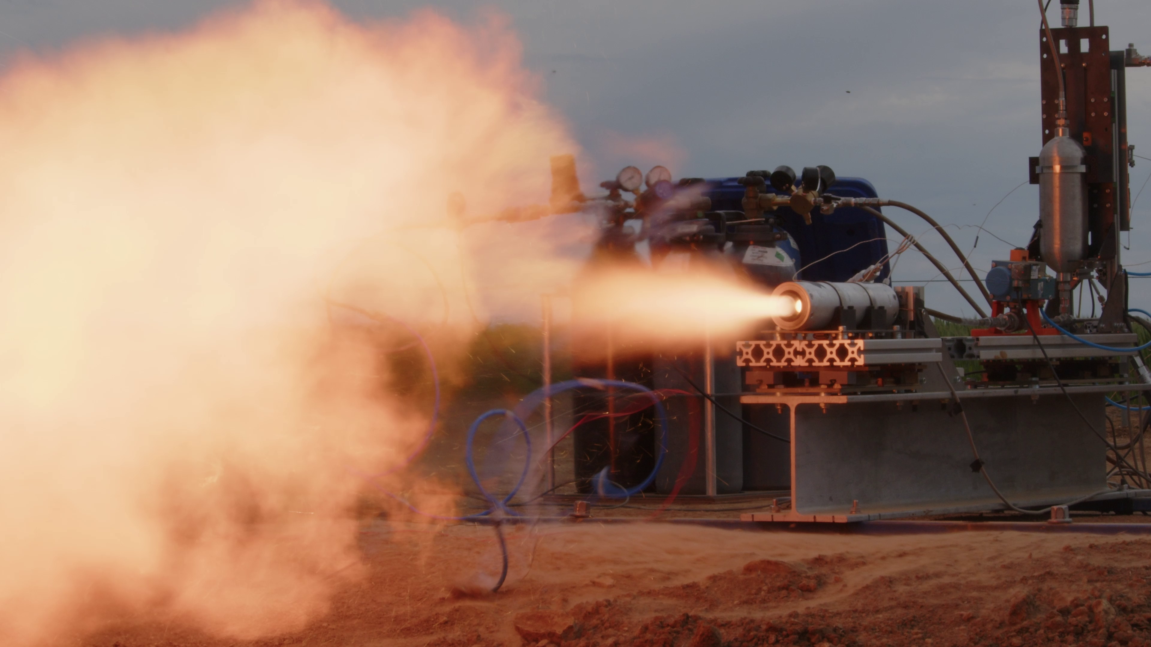 Hybrid Engine Hot Fire